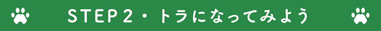 トラになってみよう